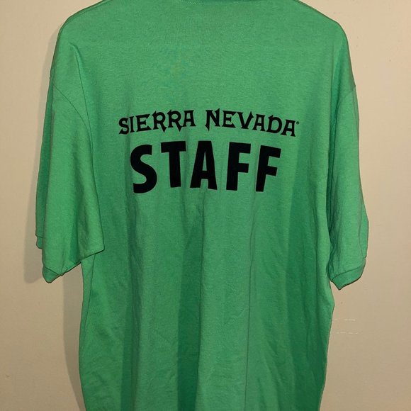 Sierra Nevada Brewing Beer Camp Staff Shirt / XL / Lime Green / Jerzees Polo - Picture 2 of 4